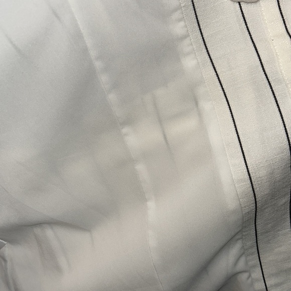 Chico’s Cream with Black Stripes Grommet Blazer Size 0 - Picture 10 of 12